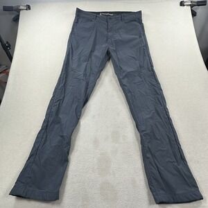 Western Rise Pants Mens 36 Gray Evolution Travel Chino Supplex Nylon Stretch